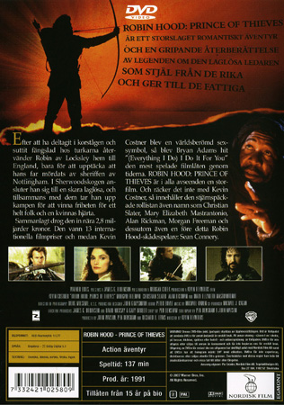 Robin Hood - Prince of Thieves (Begagnad) - 2