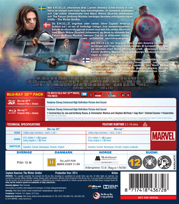 Captain America - The Winter Soldier (Real 3D + Blu-ray) - 2
