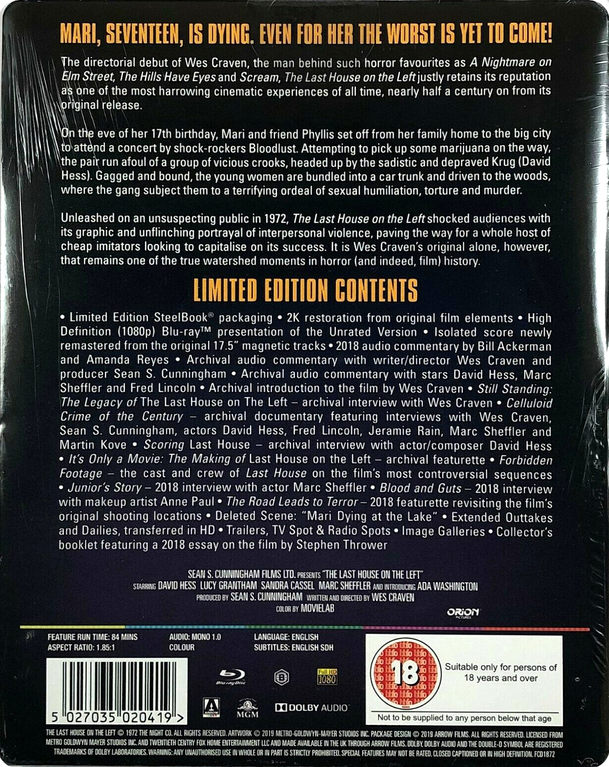 Last House On the Left (Steelbook) (ej svensk text) (Blu-ray) - 2