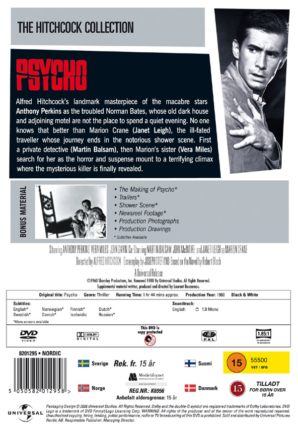 Psycho (1-disc) - 2