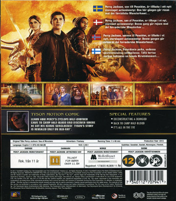 Percy Jackson: Sea of Monsters (Real 3D + Blu-ray) - 2