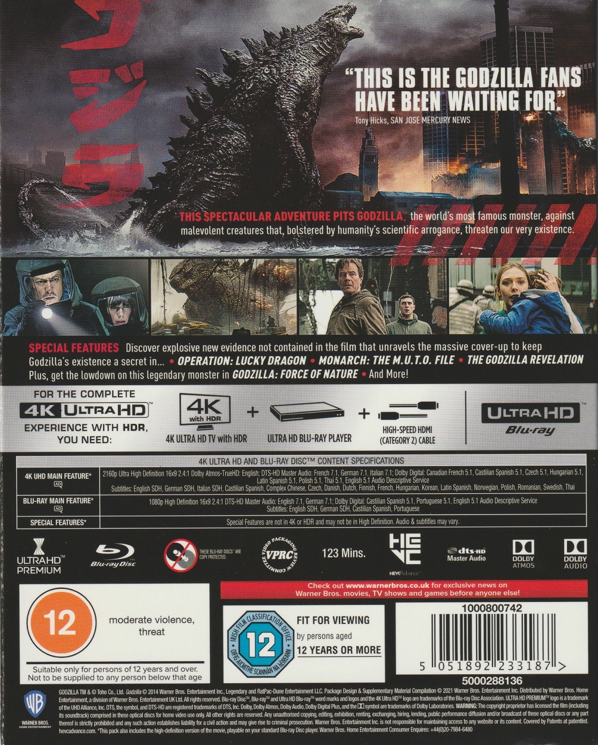 Godzilla (2014) (4K Ultra HD + Blu-ray) - 2