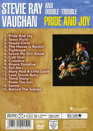 Stevie Ray Vaughan And Double Trouble - Pride And Joy - 2