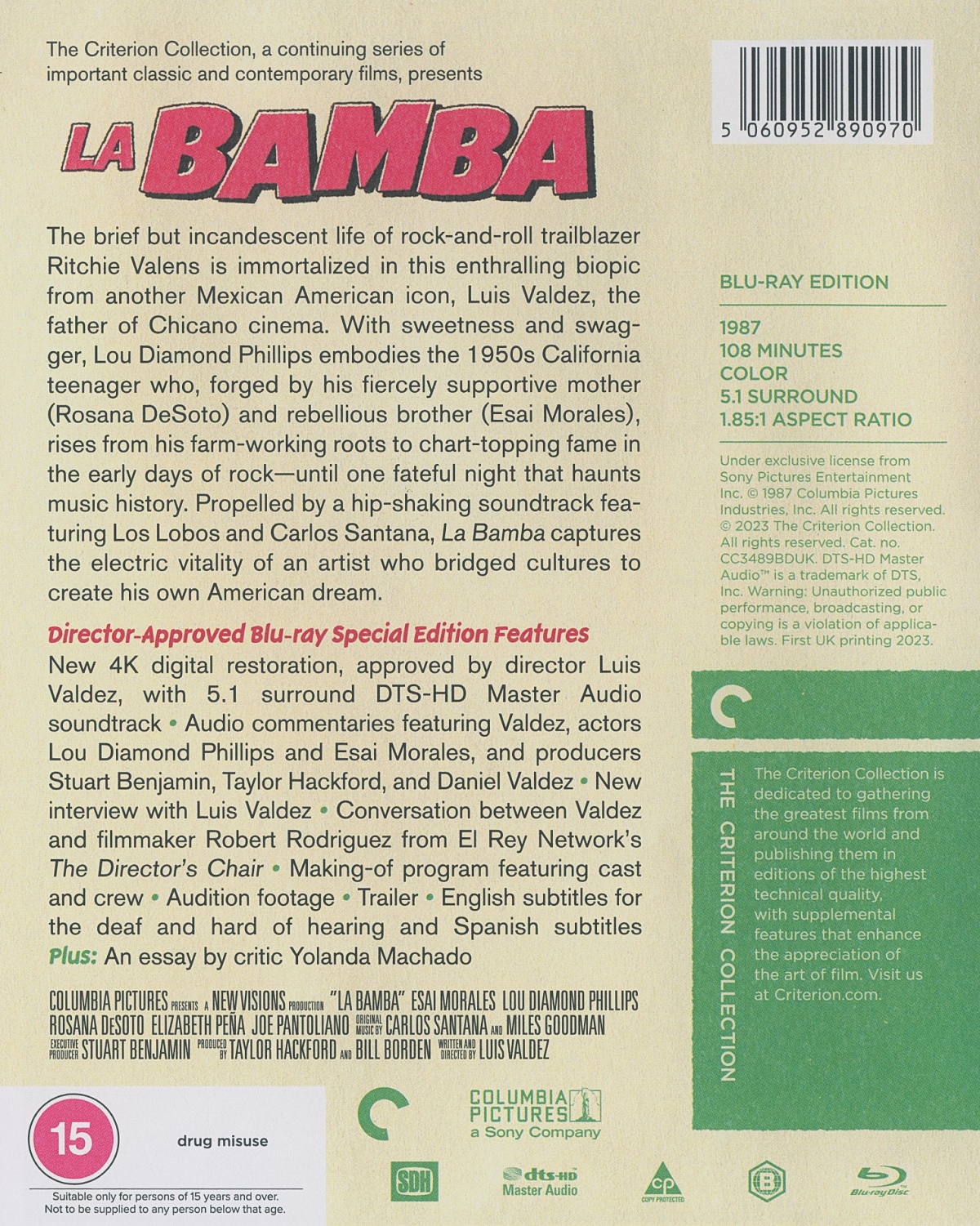 La Bamba (Criterion Collection) (ej svensk text) (Blu-ray) - 2
