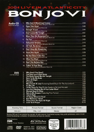Bon Jovi - Live In Atlantic City 2004 (DVD + CD) - 2