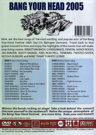 Bang Your Head 2005 - Day 2 (2-disc) - 2