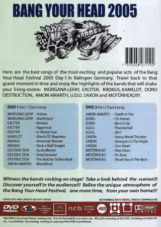 Bang Your Head 2005 - Day 1 (2-disc) - 2