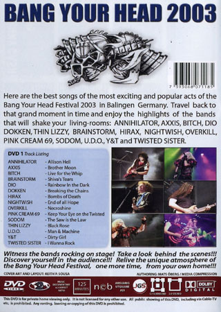 Bang Your Head 2003 - 2