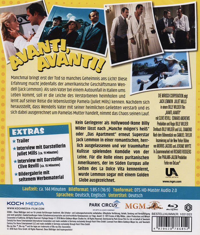 Avanti! (ej svensk text) (Blu-ray) - 2