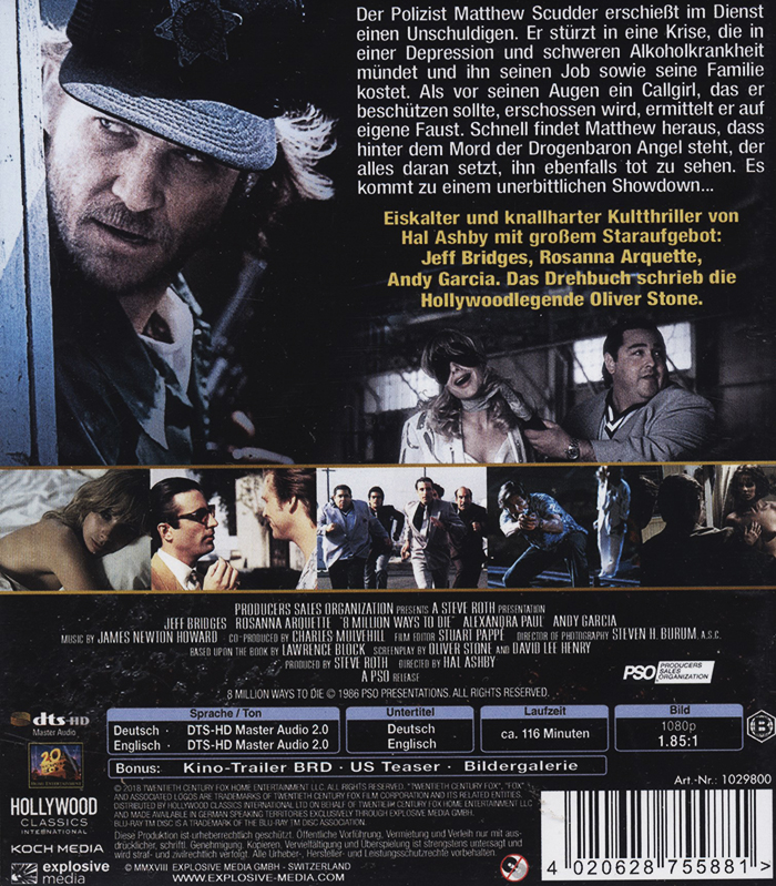 8 Millions Way To Die (ej svensk text) (Blu-ray) - 2