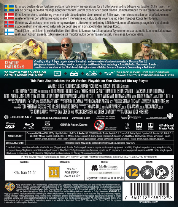 Kong: Skull Island (Real 3D + Blu-ray) - 2