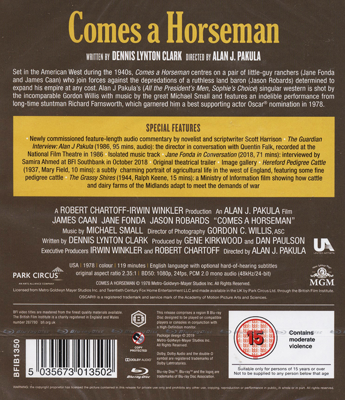Comes A Horseman (ej svensk text) (Blu-ray) - 2