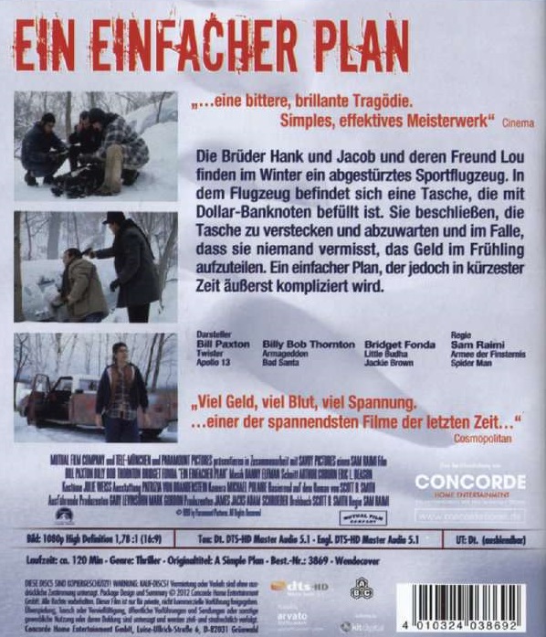 A Simple Plan (ej svensk text) (Blu-ray) - 2