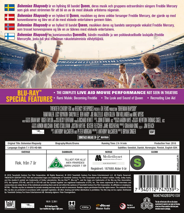 Bohemian Rhapsody (Blu-ray) - 2