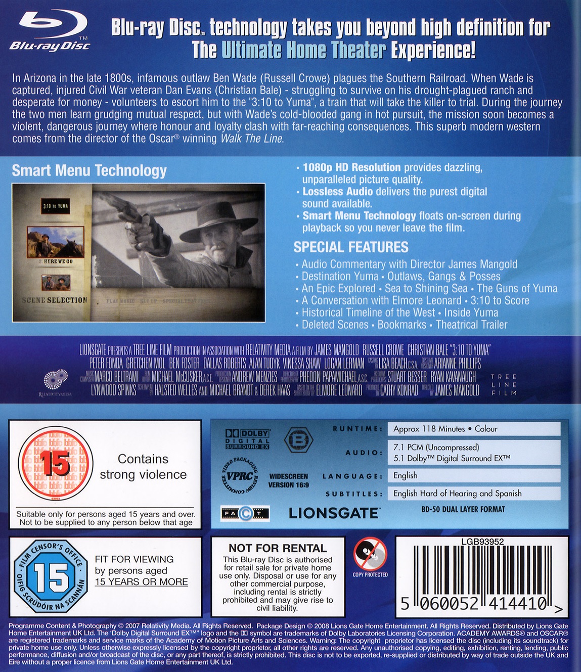 3:10 To Yuma (ej svensk text) (Blu-ray) - 2