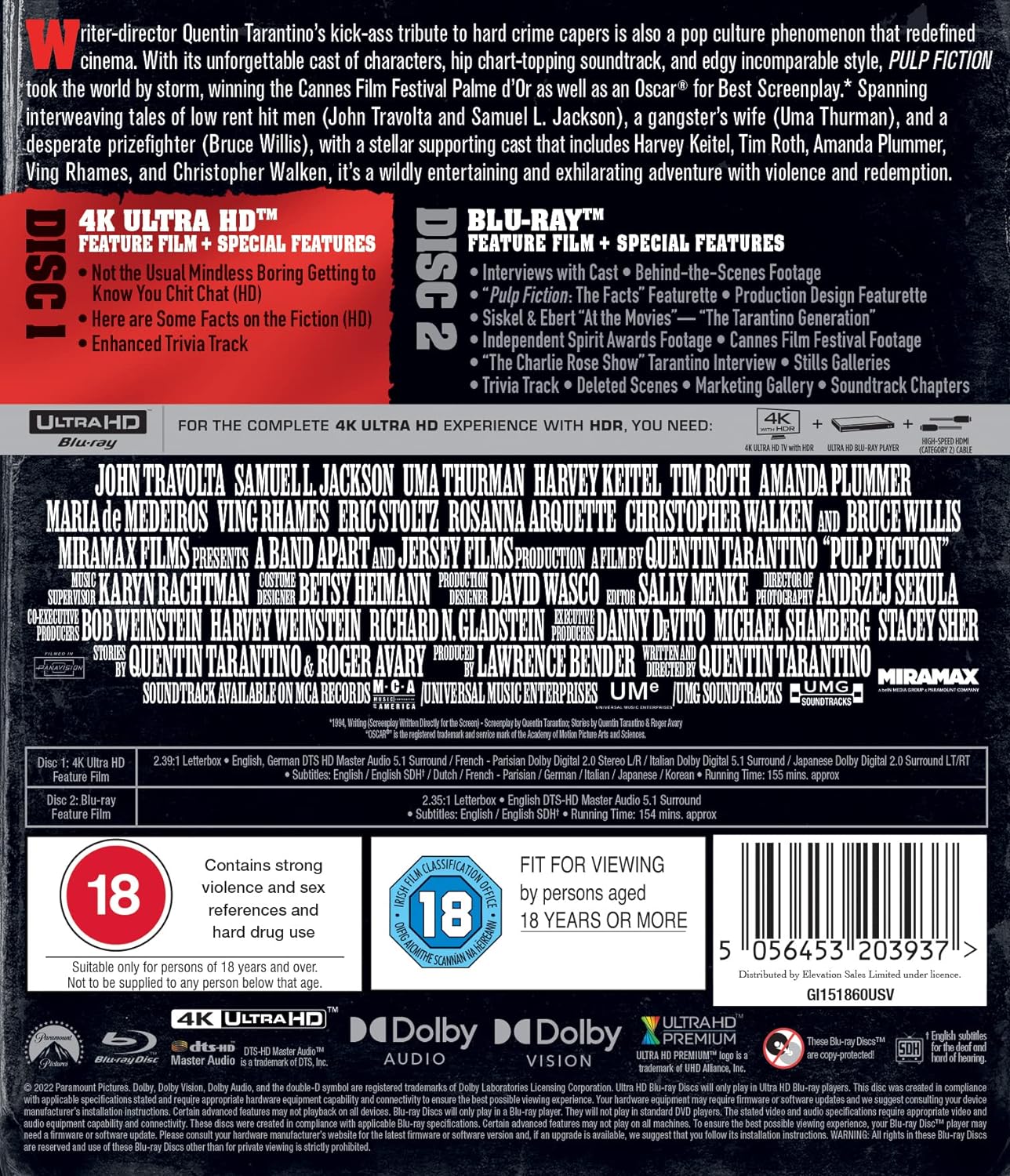 Pulp Fiction (ej svensk text) (4K Ultra HD + Blu-ray) - 2