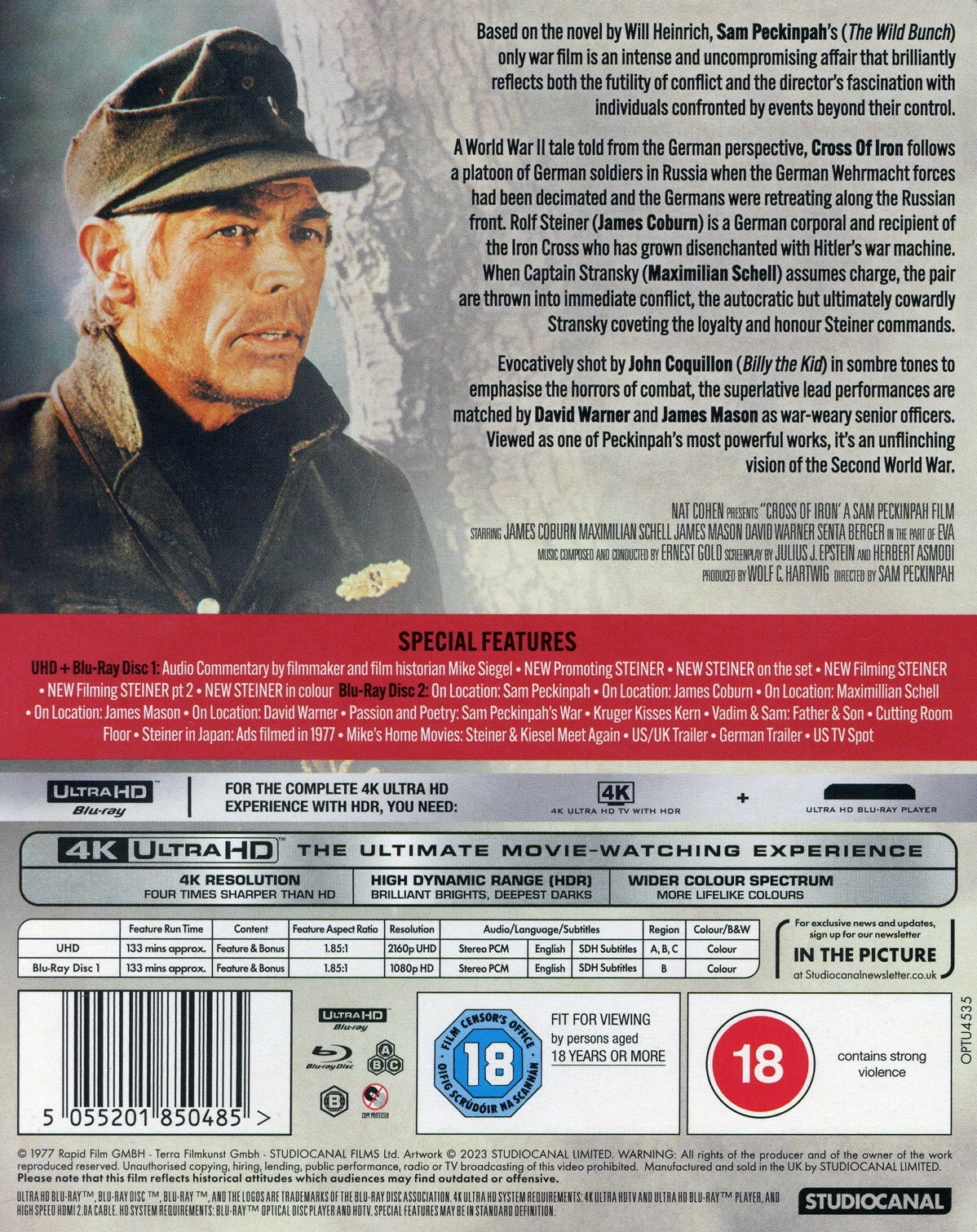 Cross of Iron (ej svensk text) (4K Ultra HD + Blu-ray) - 2