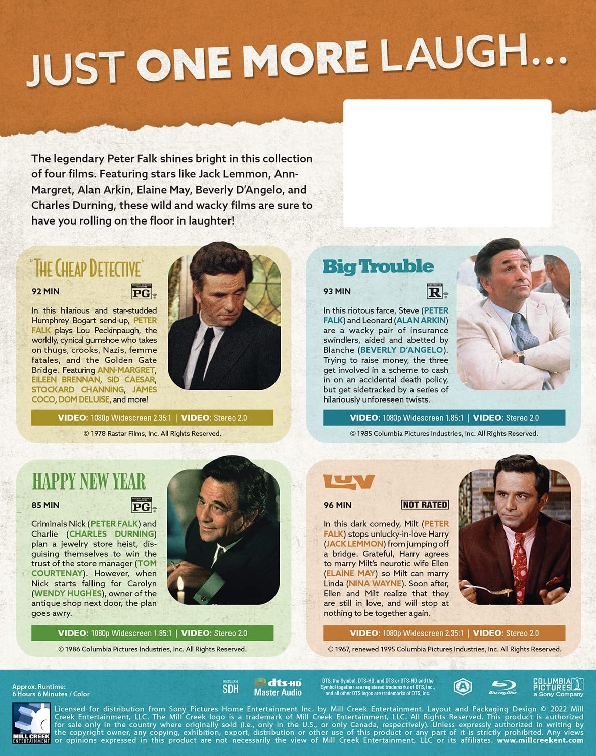 Peter Falk 4-Film Comedy Collection (ej svensk text) (Blu-ray) - 2