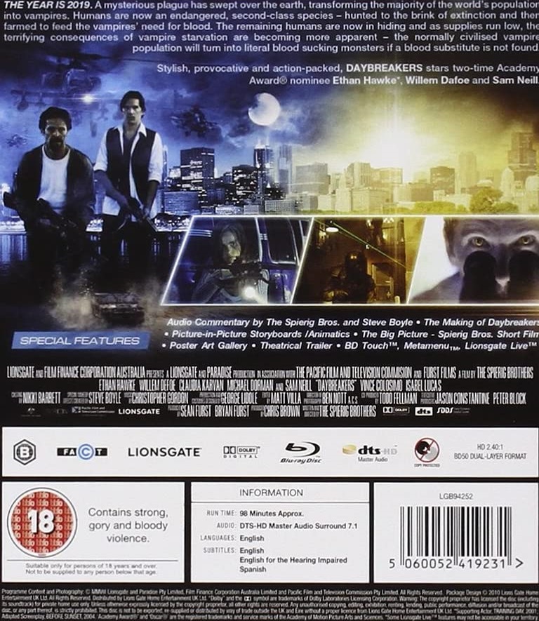 Daybreakers (ej svensk text) (Blu-ray) - 2