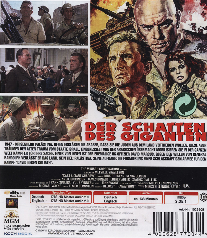 Cast A Giant Shadow (ej svensk text) (Blu-ray) - 2