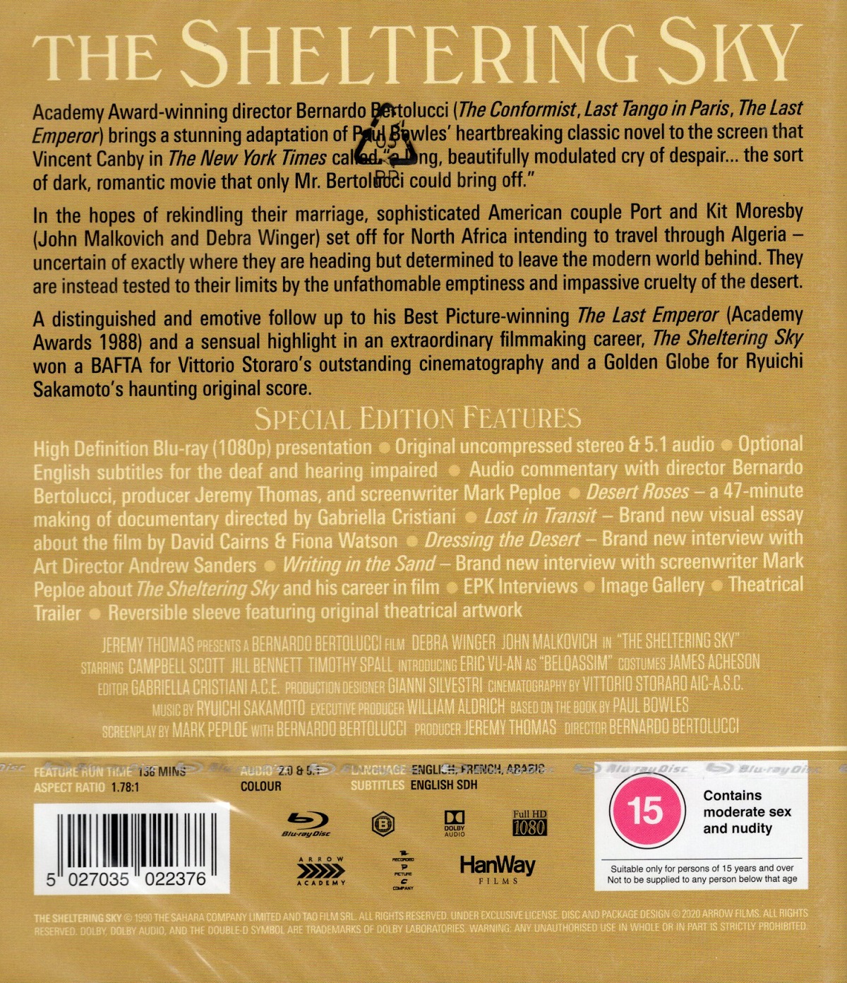 Sheltering Sky (ej svensk text) (Blu-ray) - 2