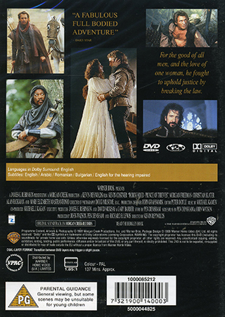 Robin Hood - Prince of Thieves (ej svensk text) - 2