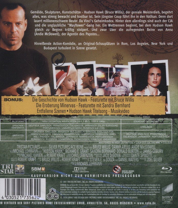 Hudson Hawk (Blu-ray) - 2