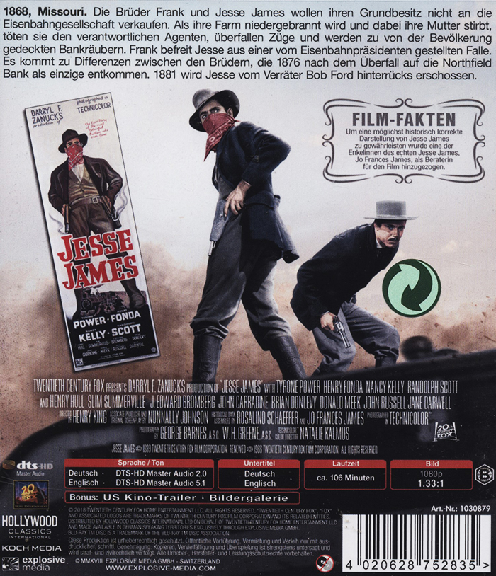 Jesse James (ej svensk text) (Blu-ray) - 2