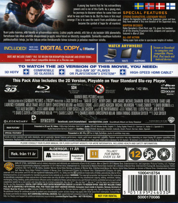 Man of Steel (Real 3D + Blu-ray) - 2