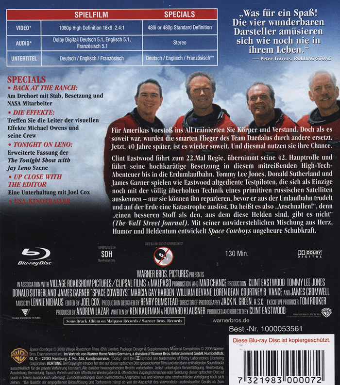 Space Cowboys (ej svensk text) (Blu-ray) - 2