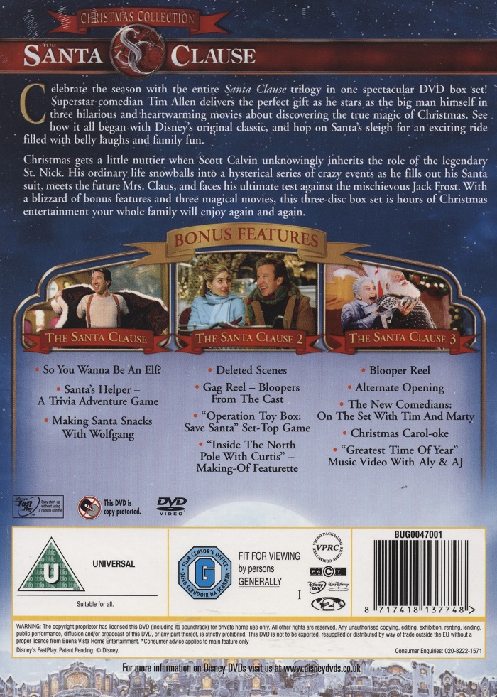 The Santa Clause Movie Boxset (ej svensk text på The Santa Clause 1) - 2