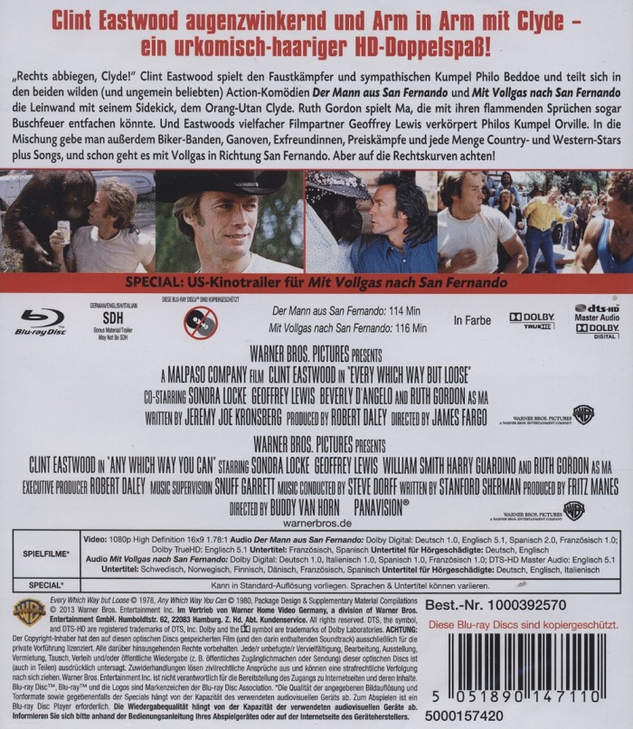 Every Which Way But Loose (ej svensk text) / Any Which Way You Can (Blu-ray) - 2
