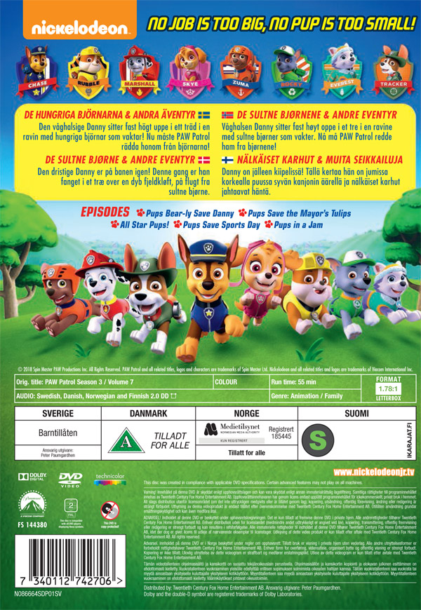 PAW Patrol - Säsong 3 Volym 7 - 2