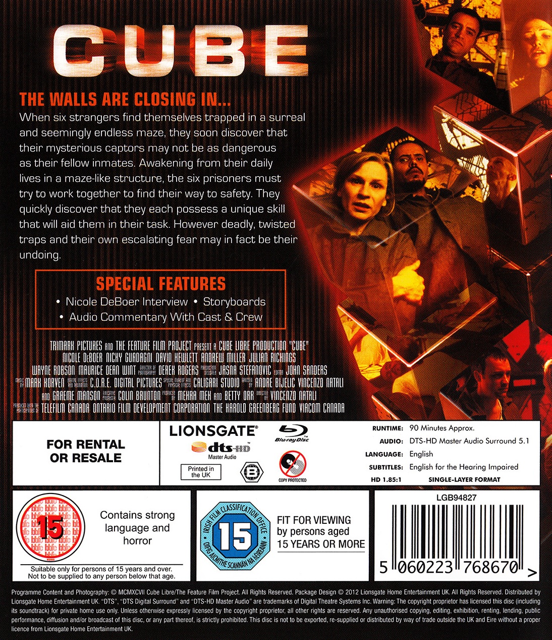 Cube (ej svensk text) (Blu-ray) - 2