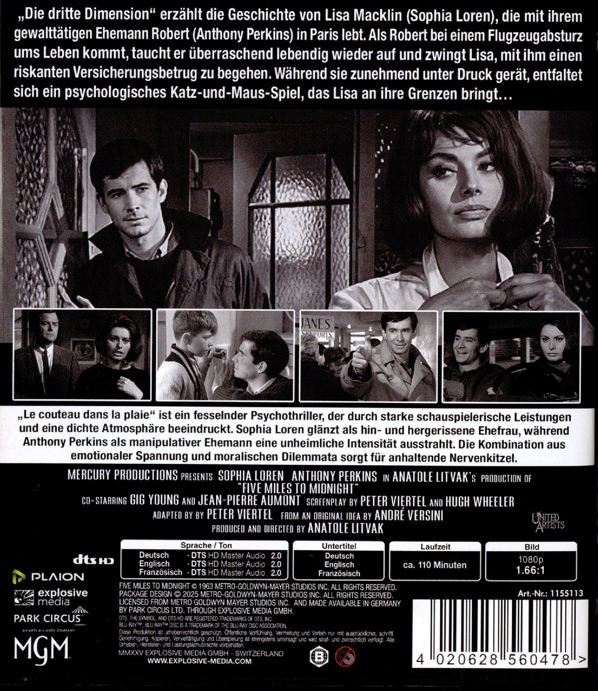 Five Miles To Midnight (ej svensk text) (Blu-ray) - 2