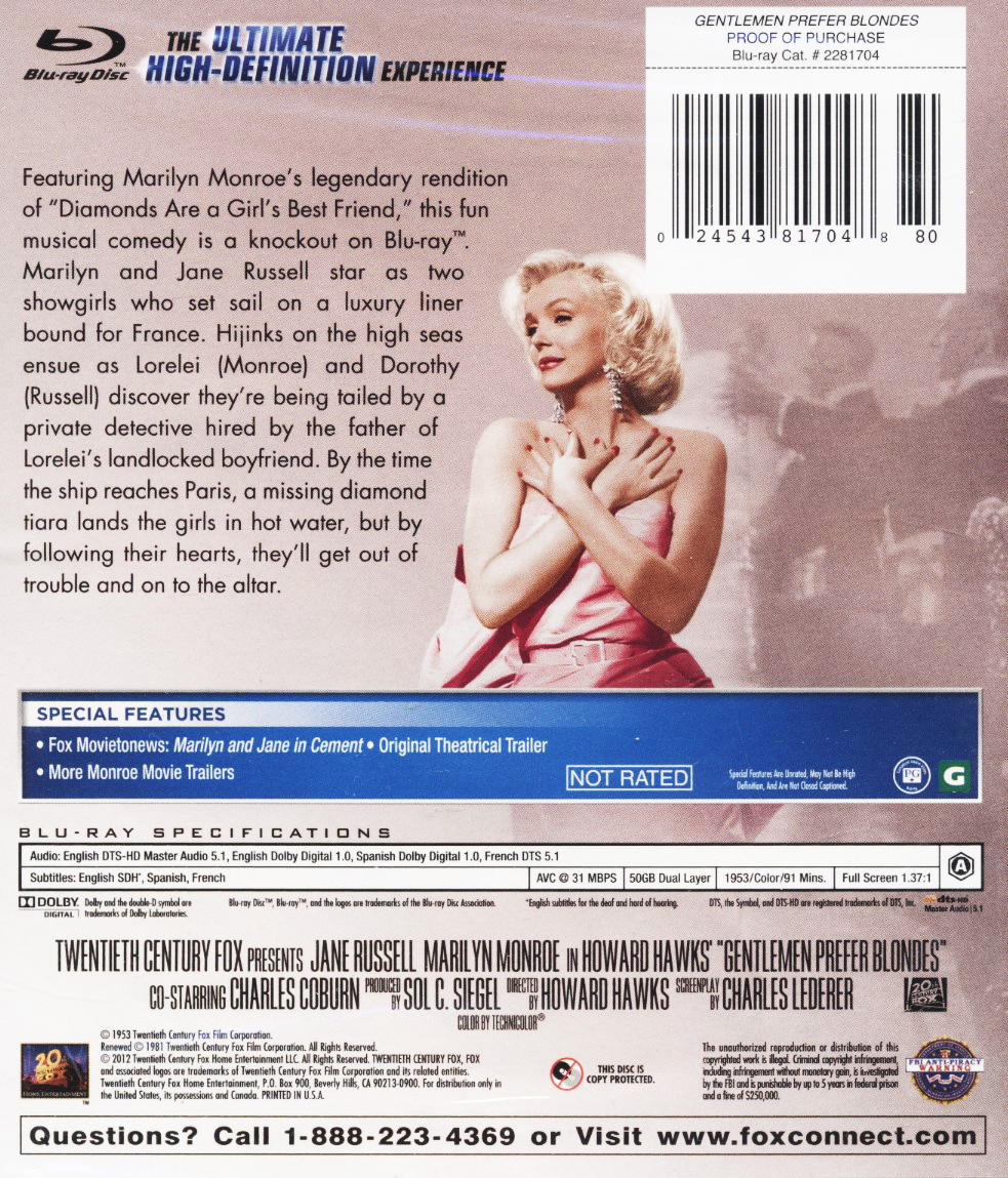 Herrar Föredrar Blondiner (Blu-ray) - 2