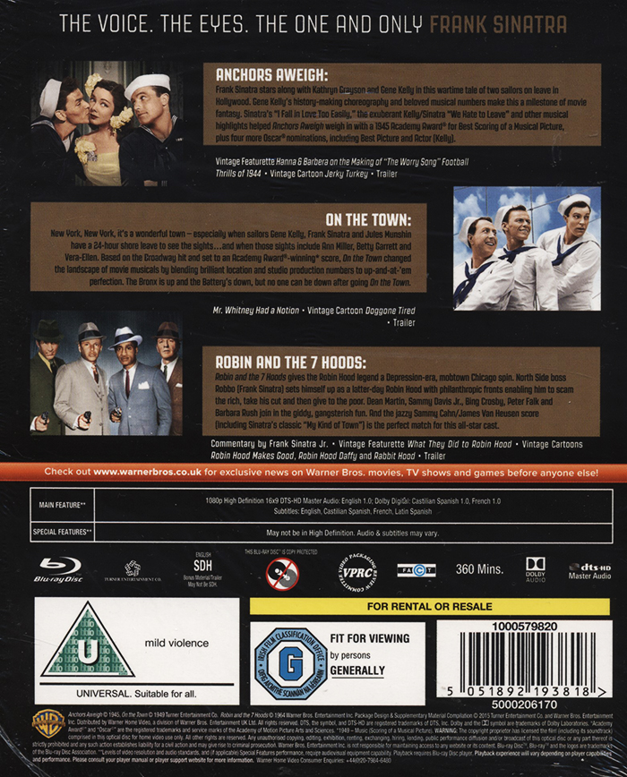 Frank Sinatra - 3-Film Collection (ej svensk text) (Blu-ray) - 2