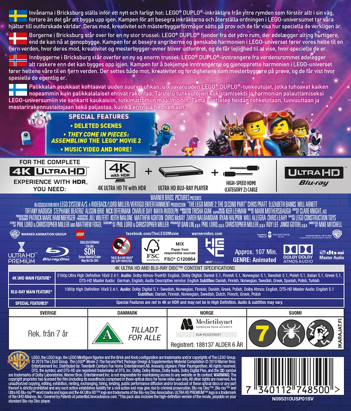 LEGO Movie 2 (4K Ultra HD Blu-ray + Blu-ray) - 2