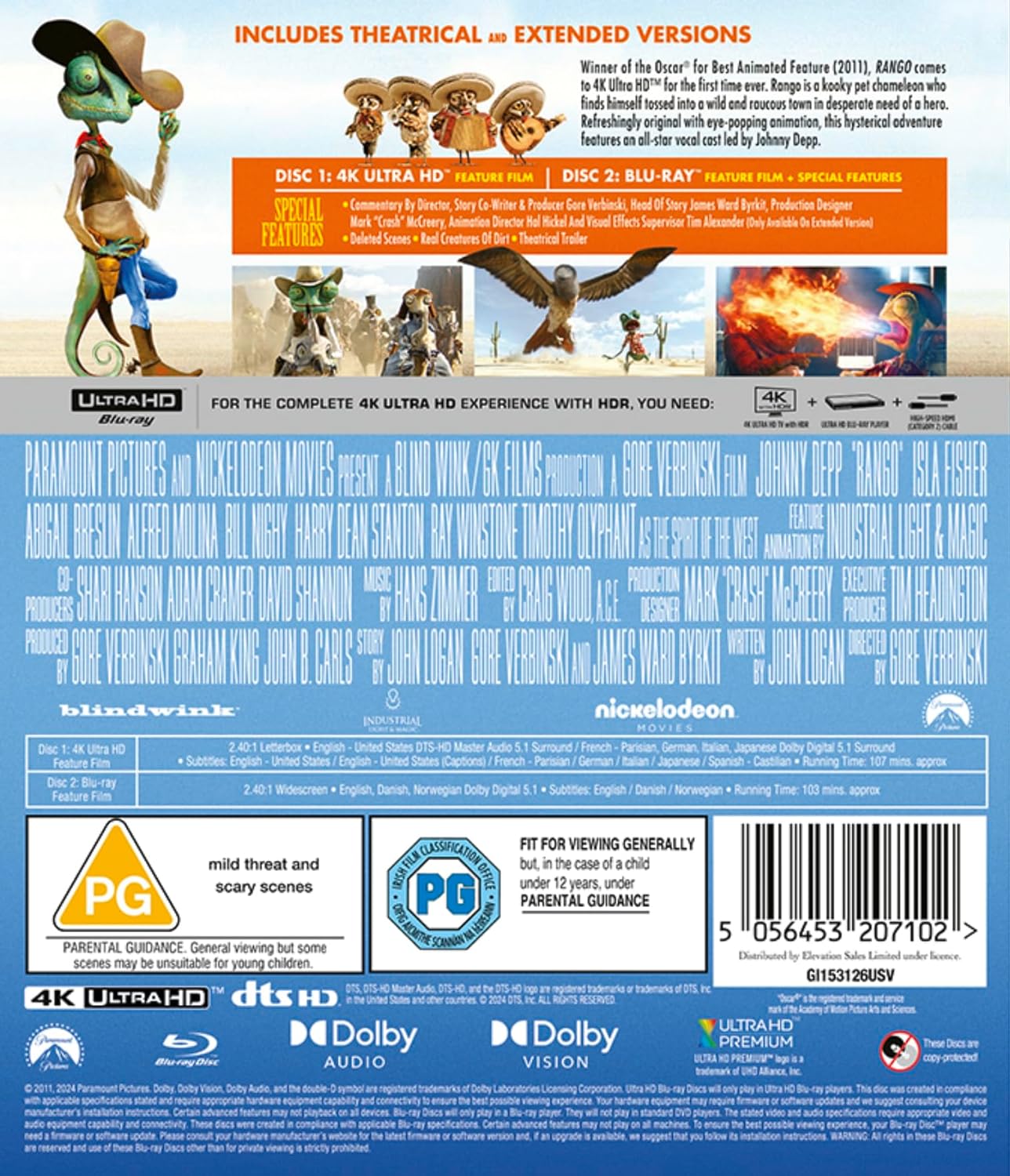 Rango (ej svensk text) (4K Ultra HD + Blu-ray) - 2
