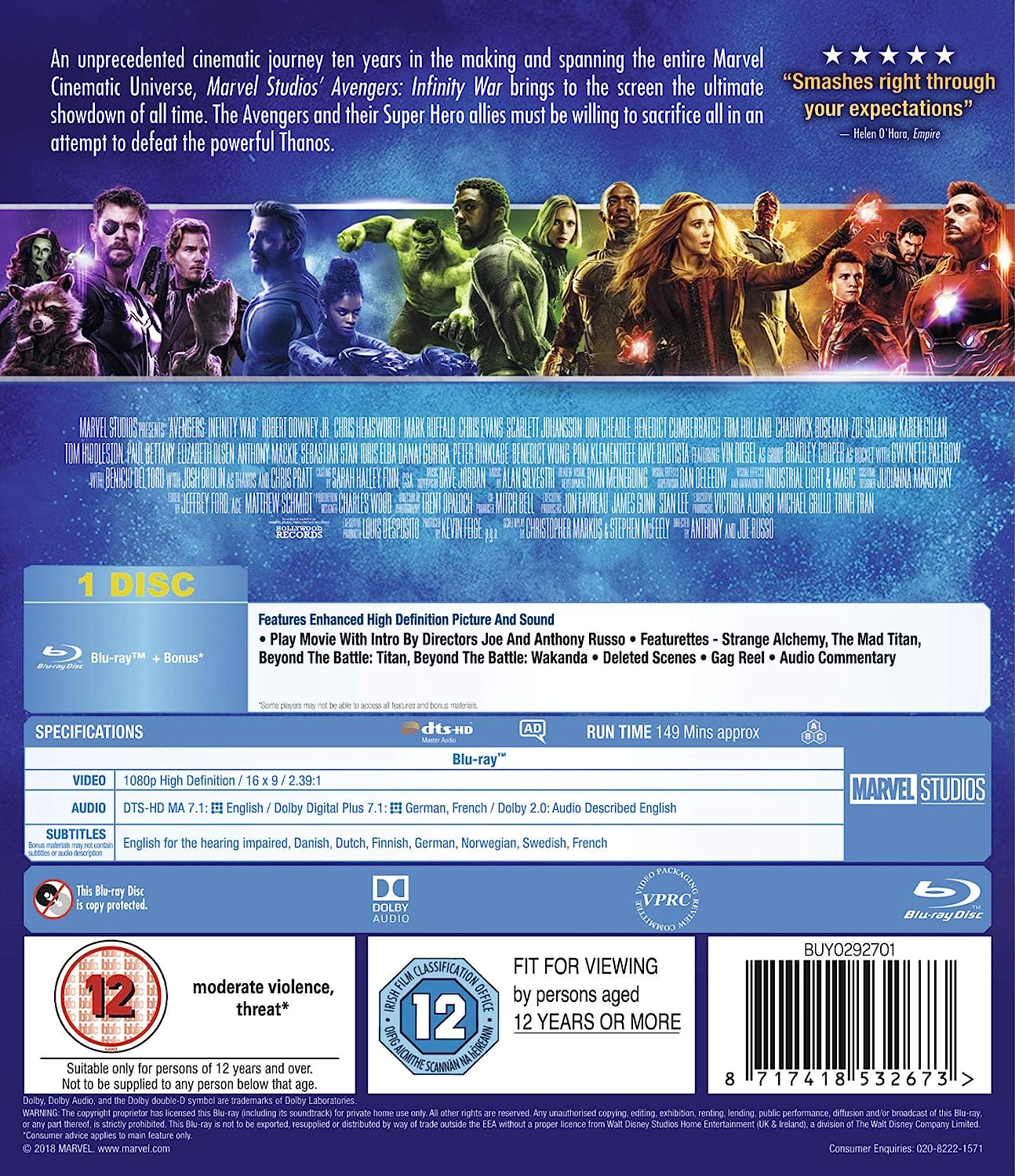 Avengers - Infinity War (Blu-ray) - 2
