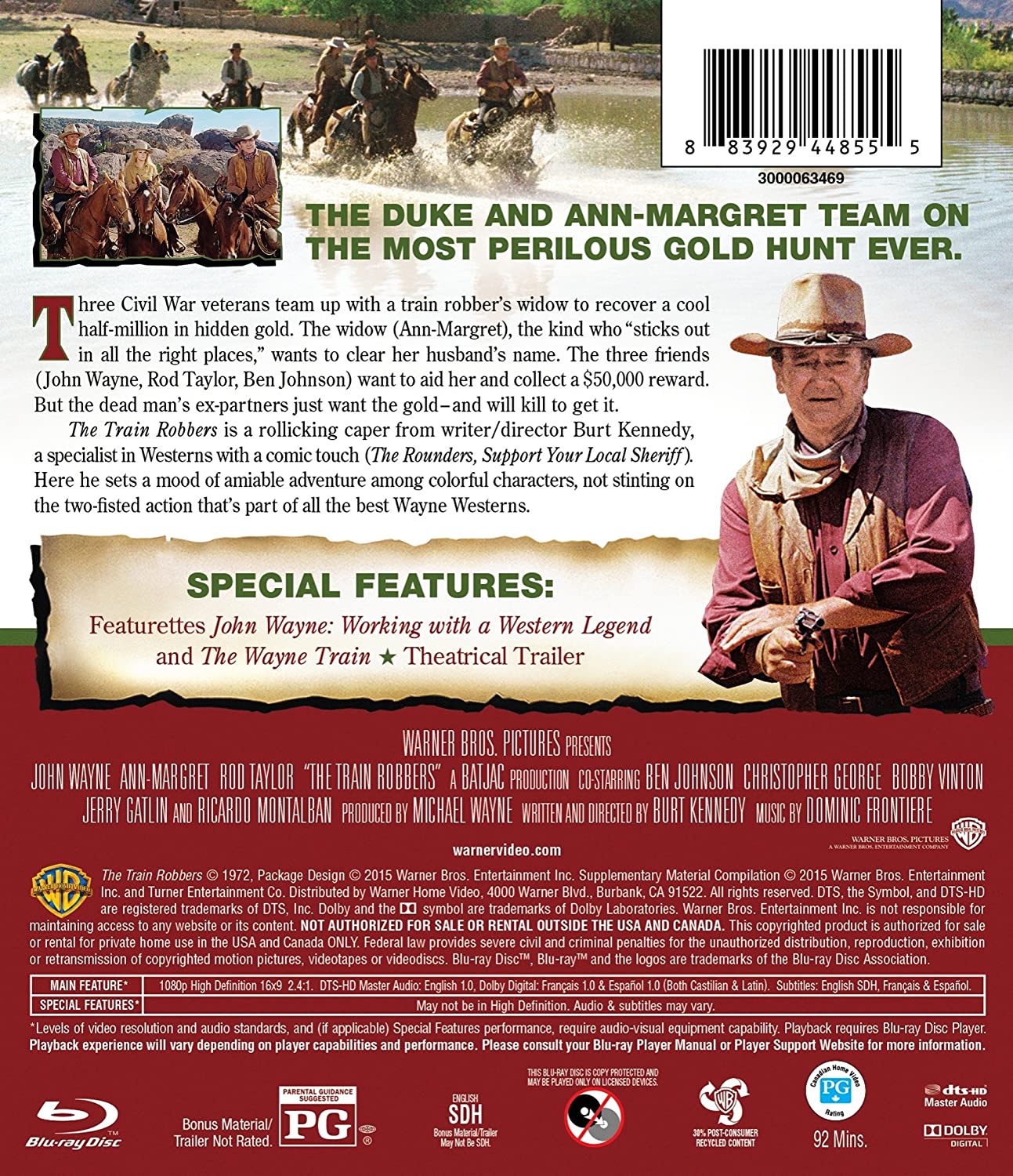 Train Robbers (ej svensk text) (Blu-ray) - 2