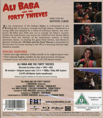 Ali Baba And the Forty Thieves (ej svensk text) (Blu-ray) - 2