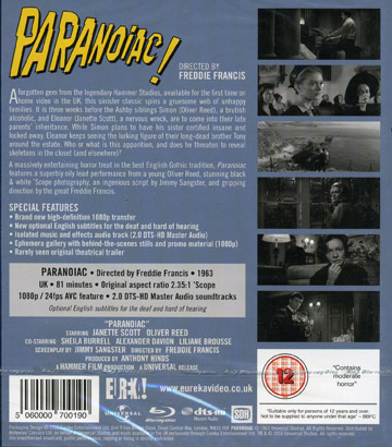 Paranoiac! (ej svensk text) (Blu-ray) - 2
