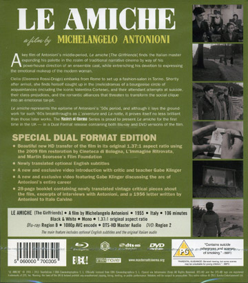 Le Amiche (ej svensk text) (Blu-ray + DVD) - 2
