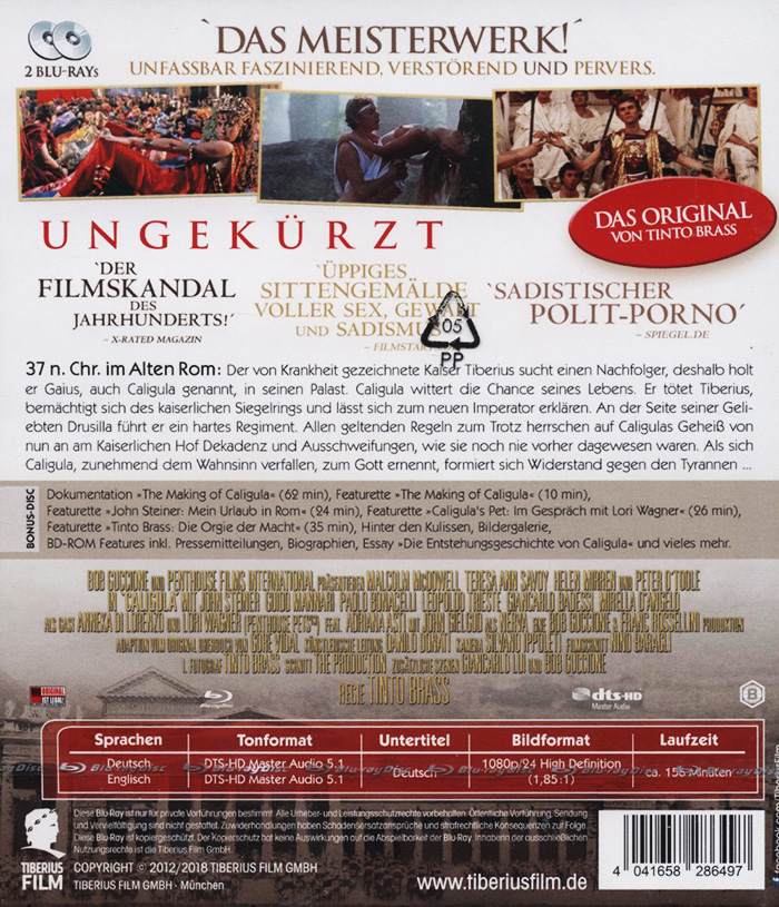 Caligula - Uncut Edition (ej svensk text) (Blu-ray) - 2