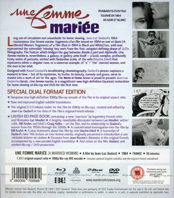 Une Femme Mariée (ej svensk text) (Blu-ray + DVD) - 2