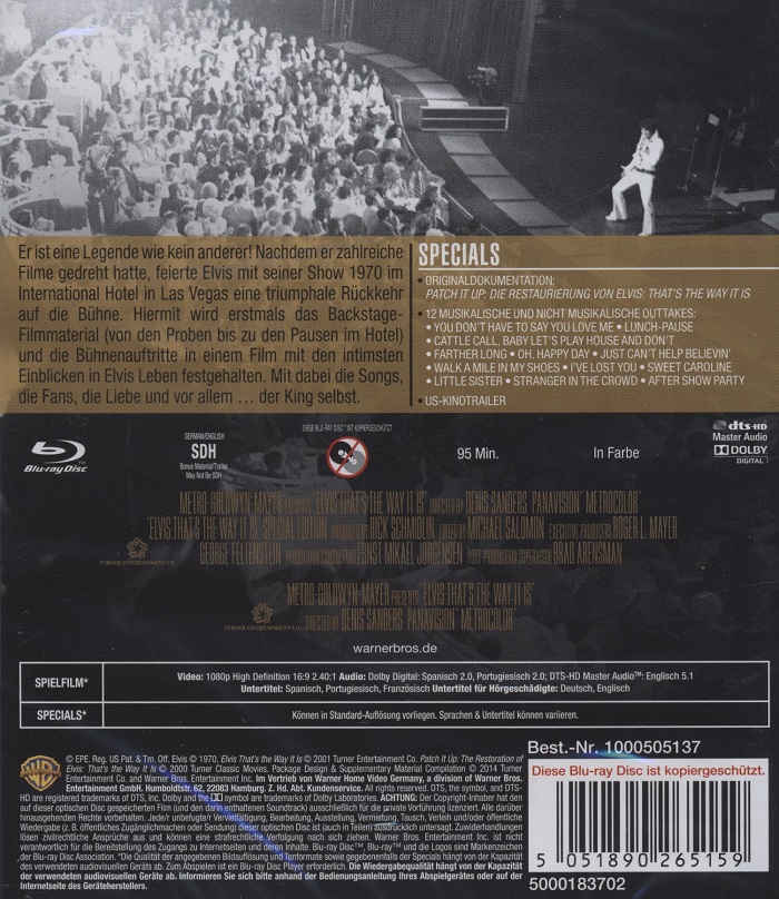 Elvis: That's the Way It Is (ej svensk text) (Blu-ray) - 2