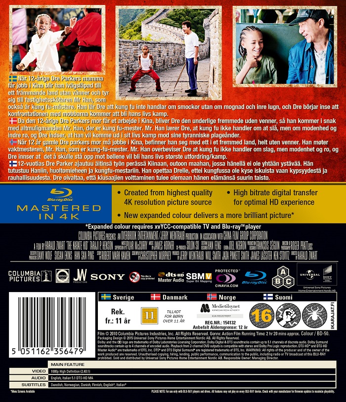 Karate Kid 2010 (Norskt omslag) (Blu-ray) - 2