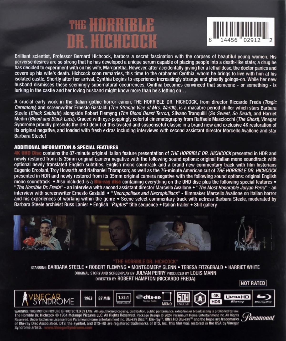 The Horrible Dr Hichcock (ej svensk text) (4K Ultra HD + Blu-ray) - 2