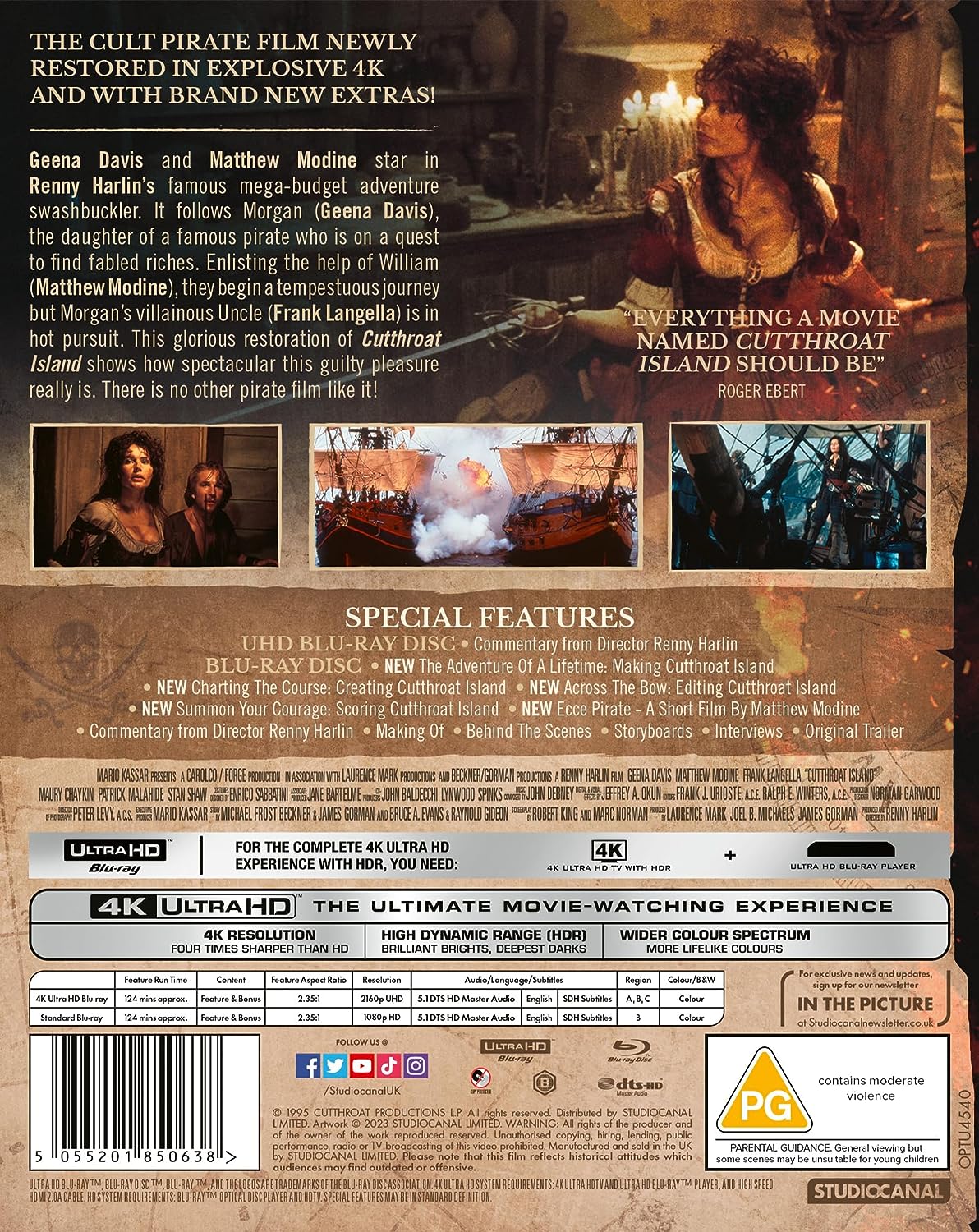 Cutthroat Island (ej svensk text) (4K Ultra HD + Blu-ray) - 2